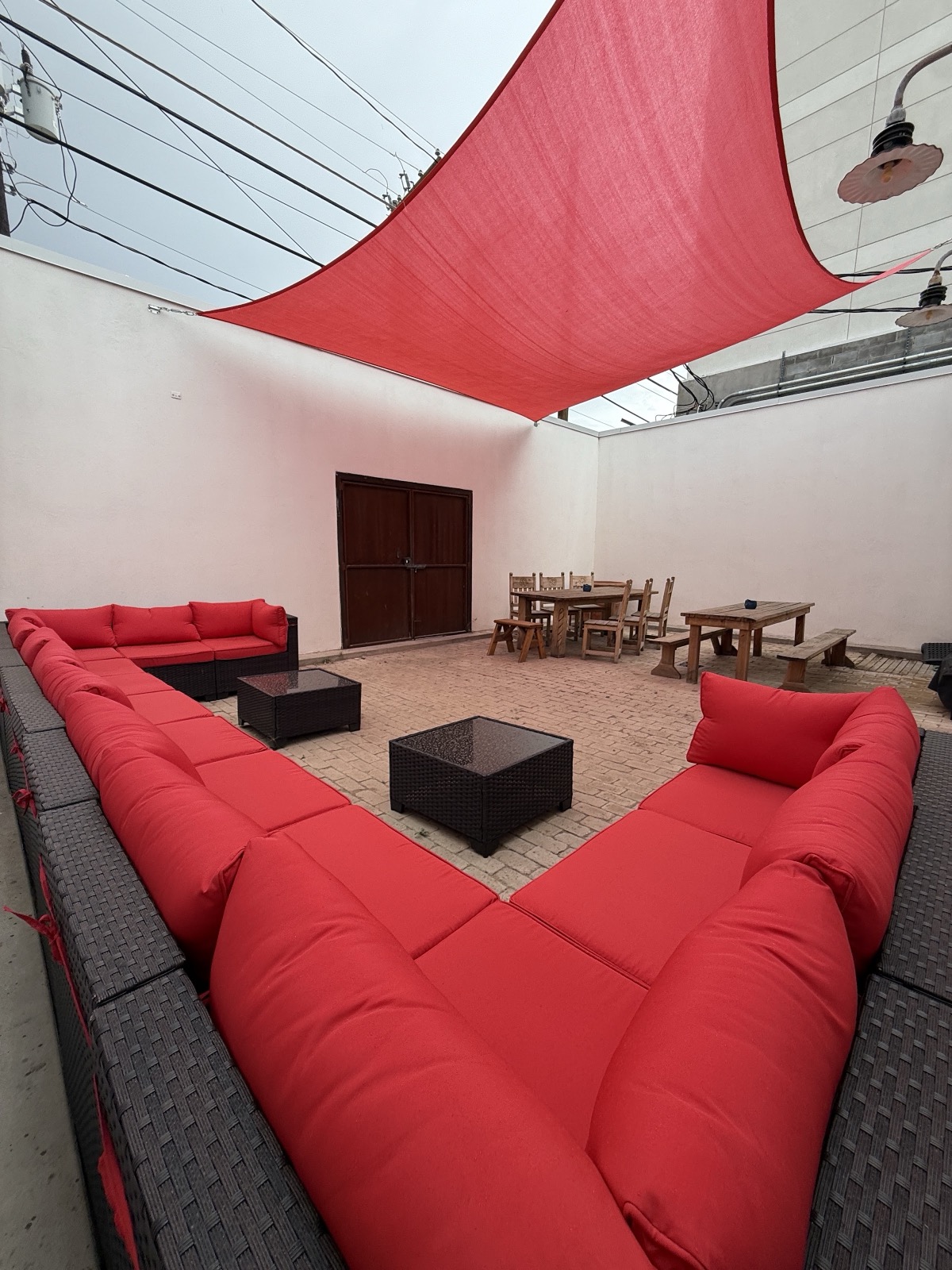 Side patio lounge seating at Otherside